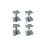Sud bois - pied de poteau rglable hauteur 100  150 mm apb100 / 150 simpson lot de 4