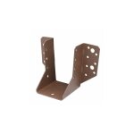 Alberts - sabot universel de charpente � ailes ext�rieures couleur duravis - largeur (mm) 80 - hauteur ...