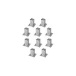 Sud bois - support pied de poteau bois 70x70 / 7x7 à fixer galvanisé à chaud lot de 10 Sud bois - support pied de poteau bois 70x70 / 7x7 à fixer galvanisé à chaud lot de 10