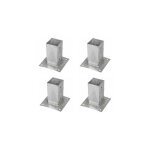 Sud bois - support pied de poteau bois 70x70 / 7x7 à fixer galvanisé à chaud lot de 4 Sud bois - support pied de poteau bois 70x70 / 7x7 à fixer galvanisé à chaud lot de 4