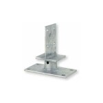 Sud bois - support pied de poteau h100mm âme intérieure double platine Sud bois - support pied de poteau h100mm âme intérieure double platine