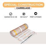 Sud rayonnement - plancher chauffant lectrique ignis 120 w / m pose sous carrelage - 2. 5 m