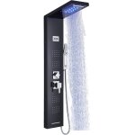 Panneau de douche led 5 modes système de colonne de douche mural avec de la acier inoxydable de haute ... Panneau de douche led 5 modes système de colonne de douche mural avec de la acier inoxydable de haute ...