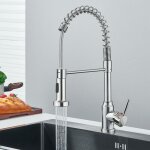 Suguword - robinet cuisine avec douchette extractible pivotant � 360�double mode de pulv�risation(nickel ...