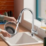 Robinet cuisine robinet de cuisine avec douchette mitigeur extractible cuisine chrome robinet d'�vier ...