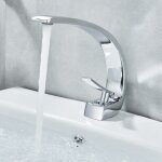Suguword - robinet de lavabo robinet de salle de bain vier mitigeur de salle de bain courb