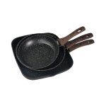 Suinga - lot de 2 poêles Ø20 - Ø24 + grill 28 cm thulos, revêtement pierre Suinga - lot de 2 poêles Ø20 - Ø24 + grill 28 cm thulos, revêtement pierre