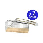 Suinga - lot de 2 piege a souris vivante, pige de capture, piege a rat cage rutilisable, 27x10x10 cm ...