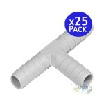 Lot de 25 te 10mm pour tuyau flexible pour les connexions dans les syst�mes d'irrigation et d'eau