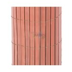Suinga - canisse synthtique pvc double 1 x 3 m avec cannes entires marron, brise - vue pour jardins, ...
