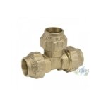 Suinga - té compression égal laiton pour tuyau polyéthylène, plomberie et l'irrigation Suinga - té compression égal laiton pour tuyau polyéthylène, plomberie et l'irrigation