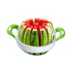 Coupe melon pasteque, protège - lame, Ø28cm, acier inoxydable / plastique, jumbo, coupe pastèque 12 portions ... Coupe melon pasteque, protège - lame, Ø28cm, acier inoxydable / plastique, jumbo, coupe pastèque 12 portions ...