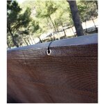 Suinga - maille de balcon marron 0, 9 x 5 m, 100% occultation, filet brise vue occultant. comprend une ...