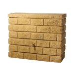 Suinga - réservoir d'eau graf, recuperateur d eau de pluie 400 litres + robinet. 120 x 40 x 100 cm, marron ... Suinga - réservoir d'eau graf, recuperateur d eau de pluie 400 litres + robinet. 120 x 40 x 100 cm, marron ...