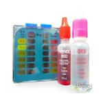 Test kit ph et chlore (otho / phenol) pour le nettoyage et l'entretien de la piscine