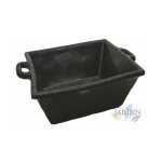 No brand - bac  mortier bton en caoutchouc naturel noir - auge de maon sans poigne 16 litres 48x32 ...
