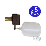 Lot de 5 vanne flotteur basse pression horizontale, abreuvoir bovins moutons, vanne flotteur pour r�servoir ...