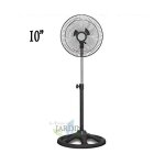 Suinga - ventilateur brumisateur oscillant 45w 3 vitesses h100cm d100cm gris