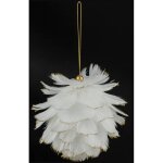 Sujet boule plumes bout paillets - feeric lights & christmas