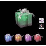 Dco de nol lumineuse paquet cadeau  poser led  variation de couleur - feeric christmas