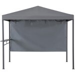 Sunjoy - tonnelle baln�o en acier / tissu kabru en gris - 220cm x 280cm