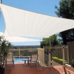 Sunny inch � - voile d'ombrage 5 x 4 m imperm�able 220g / m� haute densit� - tissu d�perlant - beige ...