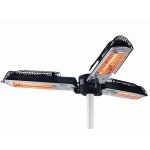 Sunred - chauffage pour parasol 2000 w halogne noir et argent ph10