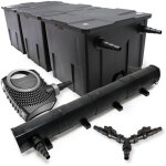 Sunsun - kit complet: cbf - 350c filtre de bassin jusqu' 90000 l biologique, ctf - 8000 supereco pompe ...