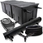 Sunsun kit complet: cbf - 350c filtre de bassin jusqu'� 90000 l biologique, neo10000 pompe de filtration ...