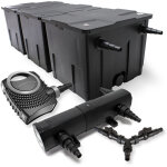 Sunsun - kit complet: cbf - 350c filtre de bassin jusqu'� 90000 l biologique, neo10000 supereco pompe ...