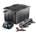 Sunsun - kit complet: cbf - 550 filtre de bassin jusqu' 60000 l biologique, ctf - 8000 supereco pompe ...
