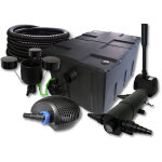 Sunsun kit complet: cbf - 550 filtre de bassin jusqu' 60000 l, ctf - 6000 pompe de filtration 6000l ...