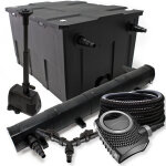 Sunsun kit complet: cbf - 550 filtre de bassin jusqu'� 60000 l, neo10000 pompe de filtration 10000l / ...