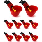 Sunxury - 10 pcs abreuvoir poules automatique, abreuvoir volaille en plastique pour oiseau caille pigeon ...