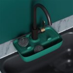 Sunxury - tapis de s�chage en silicone avec poign�e de robinet et porte - �ponge, porte - �ponge pour ...