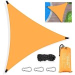 Sunxury - voile d'ombrage triangulaire, 3 x 3 x 3m toile ombrage triangle imperm�able, avec protection ...