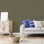 Papier peint intiss� effet croco 1005 x 52cm vert kaki