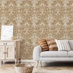 Papier peint intiss� miracle 1005 x 52cm ocre