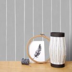 Papier peint intiss� rayures stripe 1005 x 52cm gris