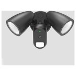 Superled - projecteur led 2x12w � d�tecteur diffuseur opaque avec cam�ra de surveillance