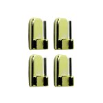 Support adh�sif pour tringle, d�cor laiton, 4 pi�ces