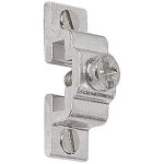 Support aluminium satin� pour tringle plate de 12 mm. la bo�te de 10 pi�ces - societe boulet