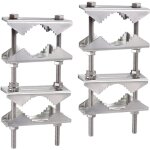 Support antenne exterieur fixation pince � m�t antenne antirouille kit de montage pole � pole pour 25 ...