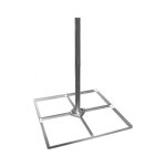 Me - support pour antenne parabole balcon toit terrasse - avec entretoises de support 4x50, pied support ...