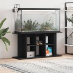 Support pour aquarium noir 120x40x60 cm bois d'ing�nierie vidaxl