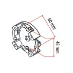 Faac - support pour automatisme de volet roulant tmode