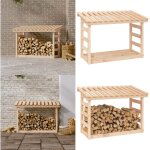 Support pour bois de chauffage 108x64, 5x78 cm bois de pin - support  bches - abri  bches - rangement ...