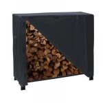 Support � bois de chauffage avec couvercle grande capacit� ext�rieur porte - b�ches de chemin�e avec ...