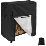 Support � bois de chauffage avec couvercle grande capacit� ext�rieur porte - b�ches de chemin�e avec ...