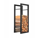 Support  bois de chauffage kadax panier en mtal de 90 cm pour chemine